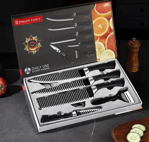 Juego de Cuchillos Profesionales X6 Piezas
