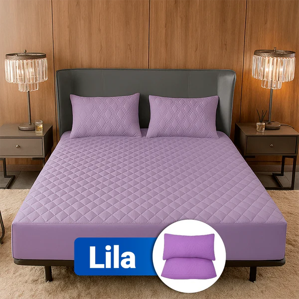 Protector de Colchón Premium con Microfibra Transpirable + 2 Fundas