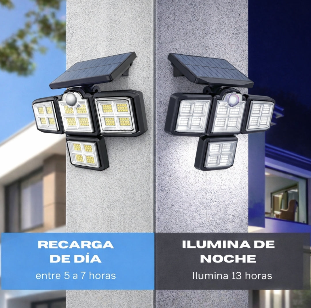 Reflector Solar - 4 Cabezas Super Brillante