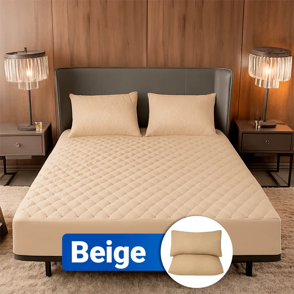 Protector de Colchón Premium con Microfibra Transpirable + 2 Fundas