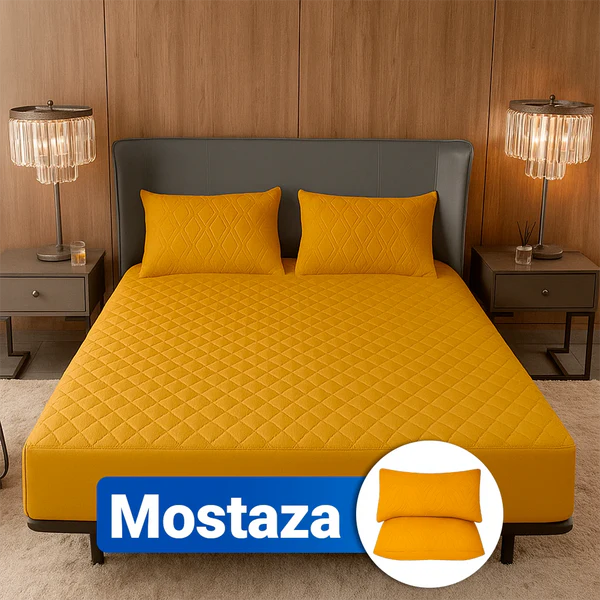 Protector de Colchón Premium con Microfibra Transpirable + 2 Fundas